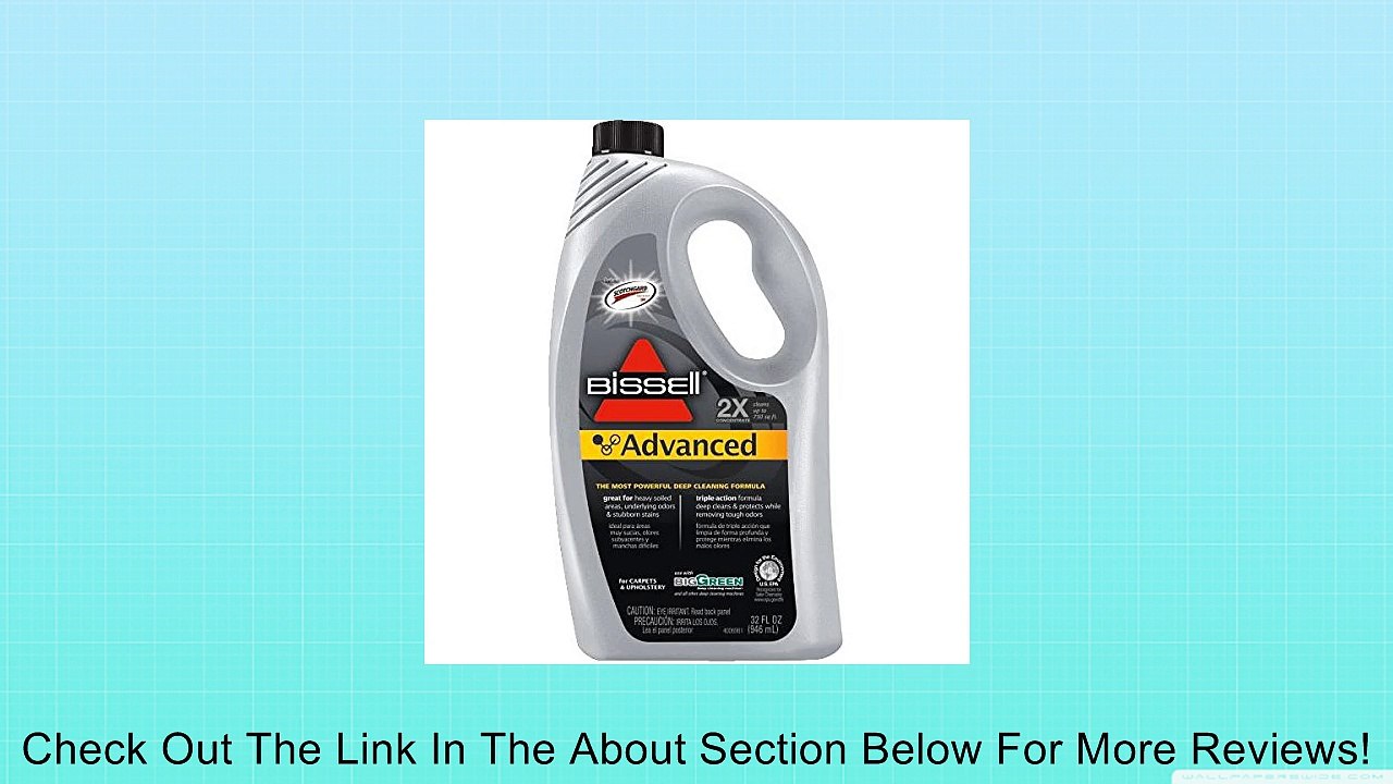 Advanced 2X Deep-Cleaning Formula For Bissell Biggreen Commercial Carpet Cleaning Machine Review