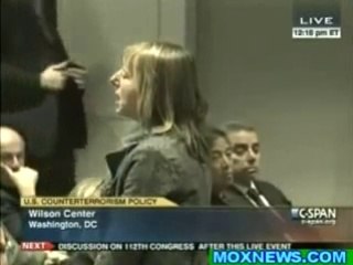 American Lady raise her voice against drone but we Pakistani has never done it