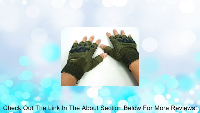 Half Finger Tactical Knuckle Pilot Assault Gloves OD Review