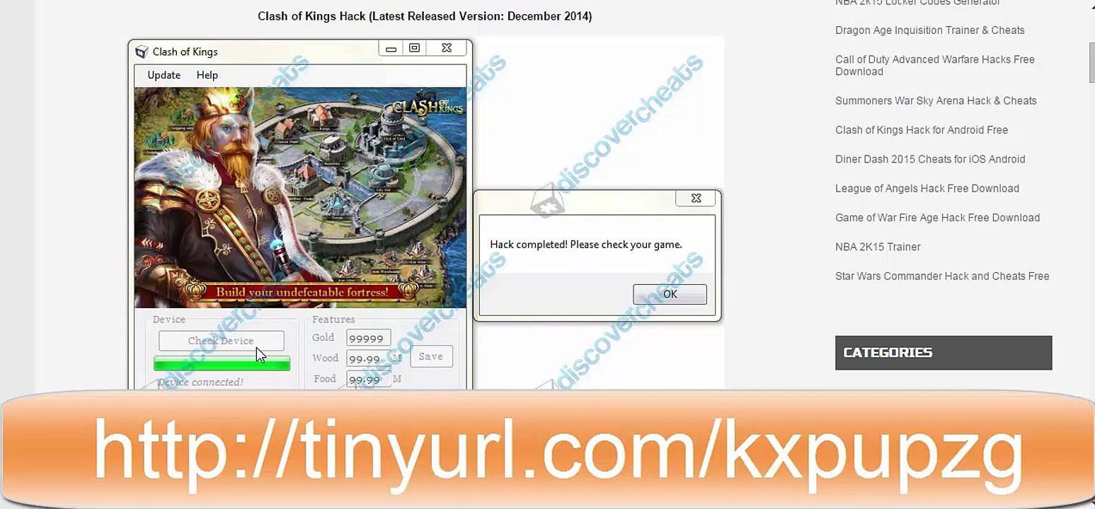 Clash de Kings Triche Sans Offre Français