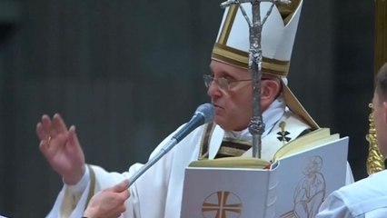 Pope Francis conducts Christmas Eve mass