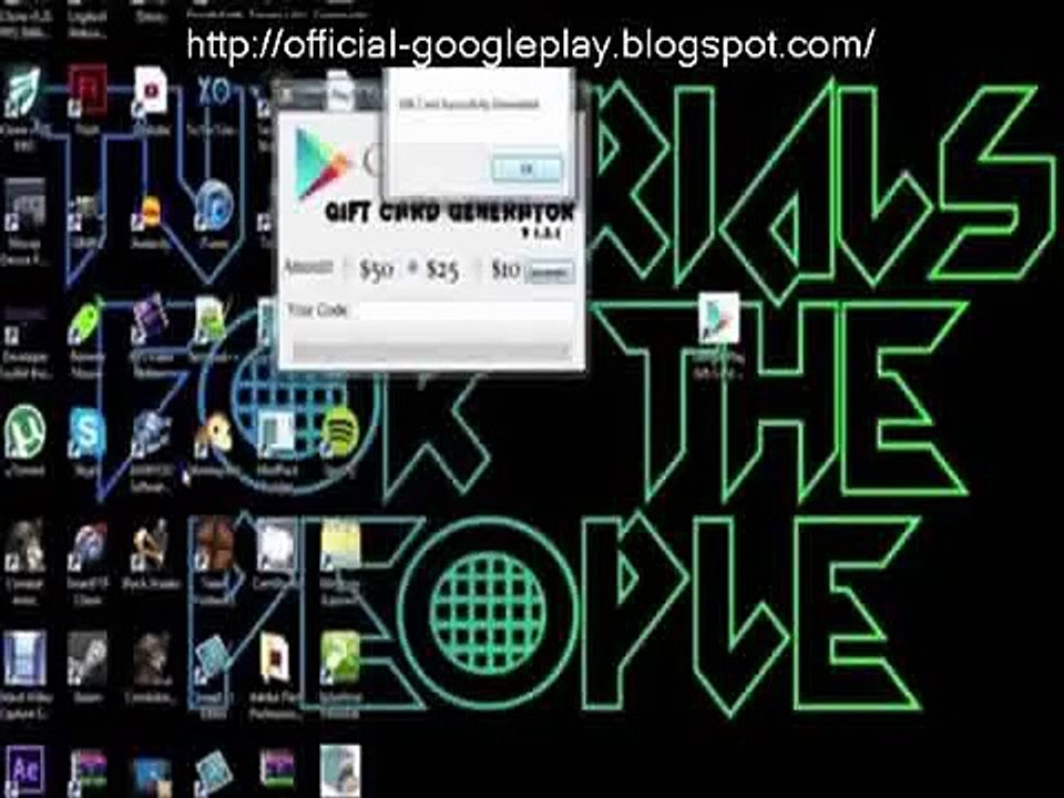 Google Play Gift Card Generator with Proof