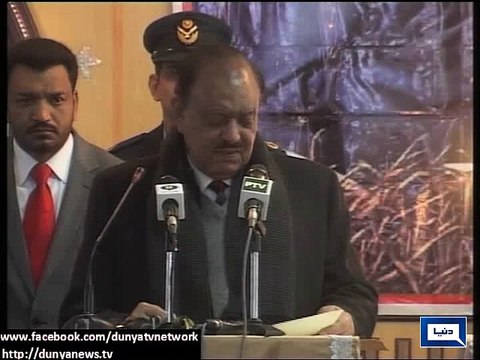 Terrorists Have no Religion - President Mamnoon Hussain