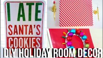 DIY Holiday Room Decorations! Easy   Affordable!