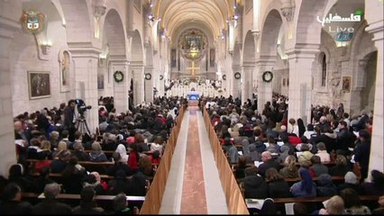 Hazreti İsa’nın doğduğuna inanılan yerde ayin