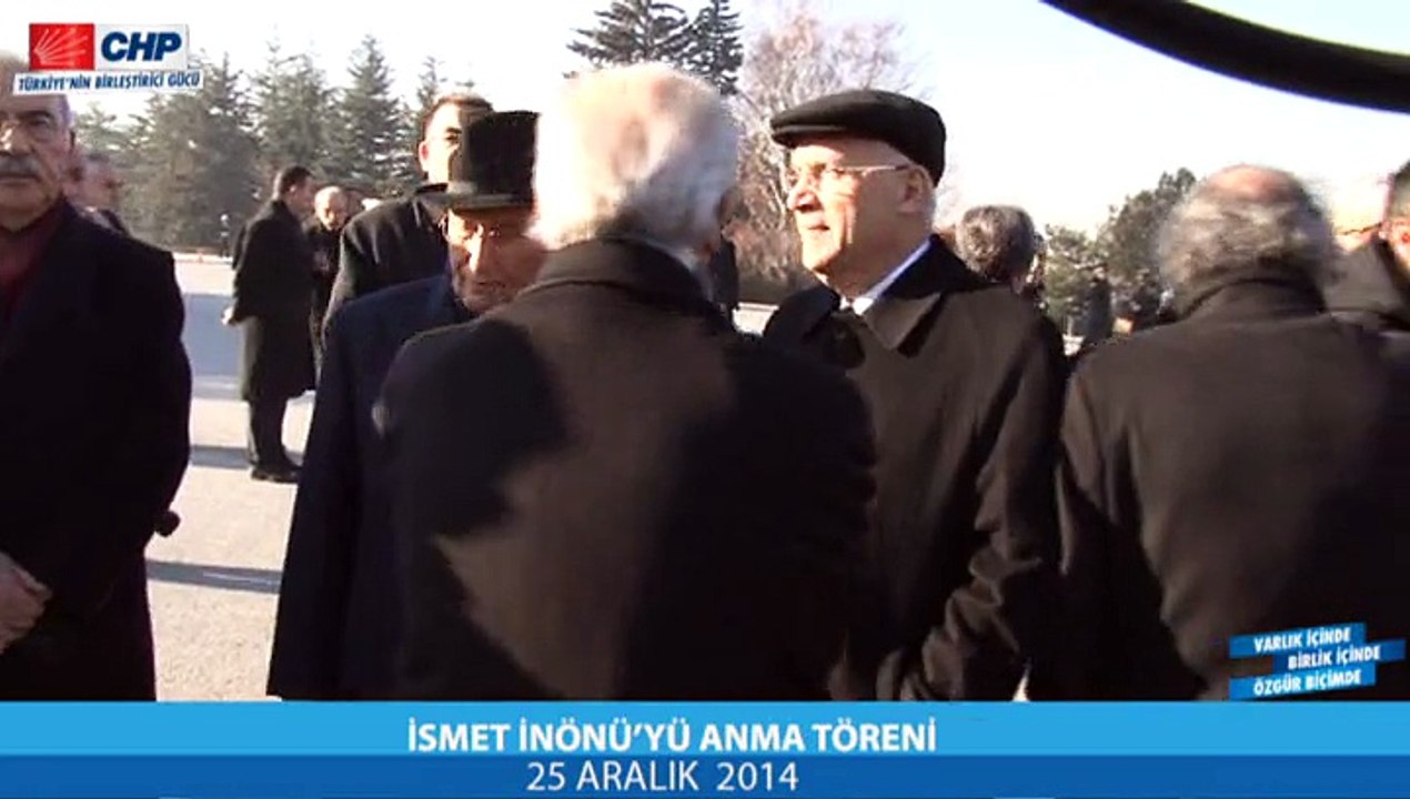 İSMET İNÖNÜ'YÜ ANMA TÖRENİ 25/12/2014