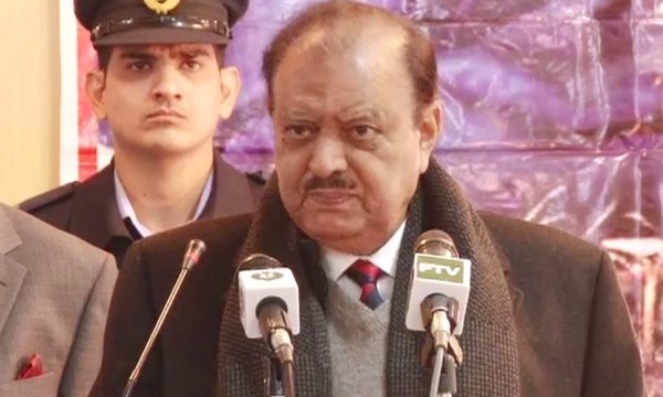 Govt is determined to wipe out terrorism from country: Mamnoon Hussain