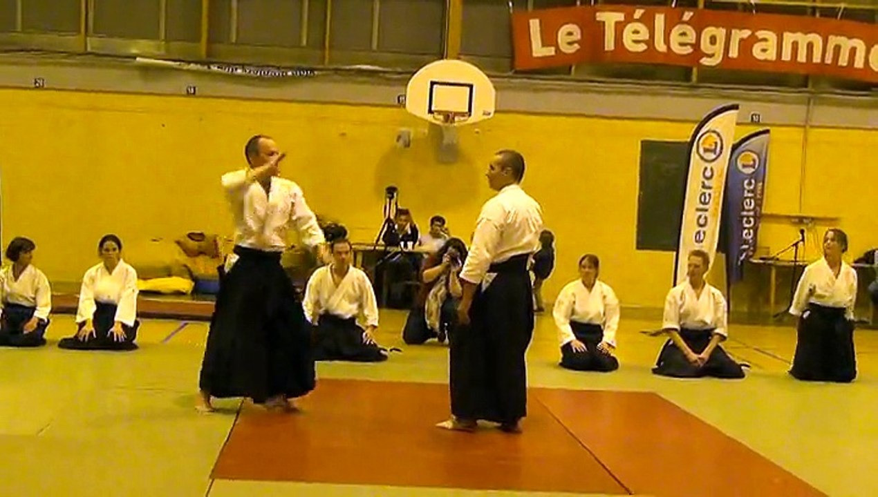 Démo d'Aikido au Festival des arts martiaux le 25 Octobre 2014