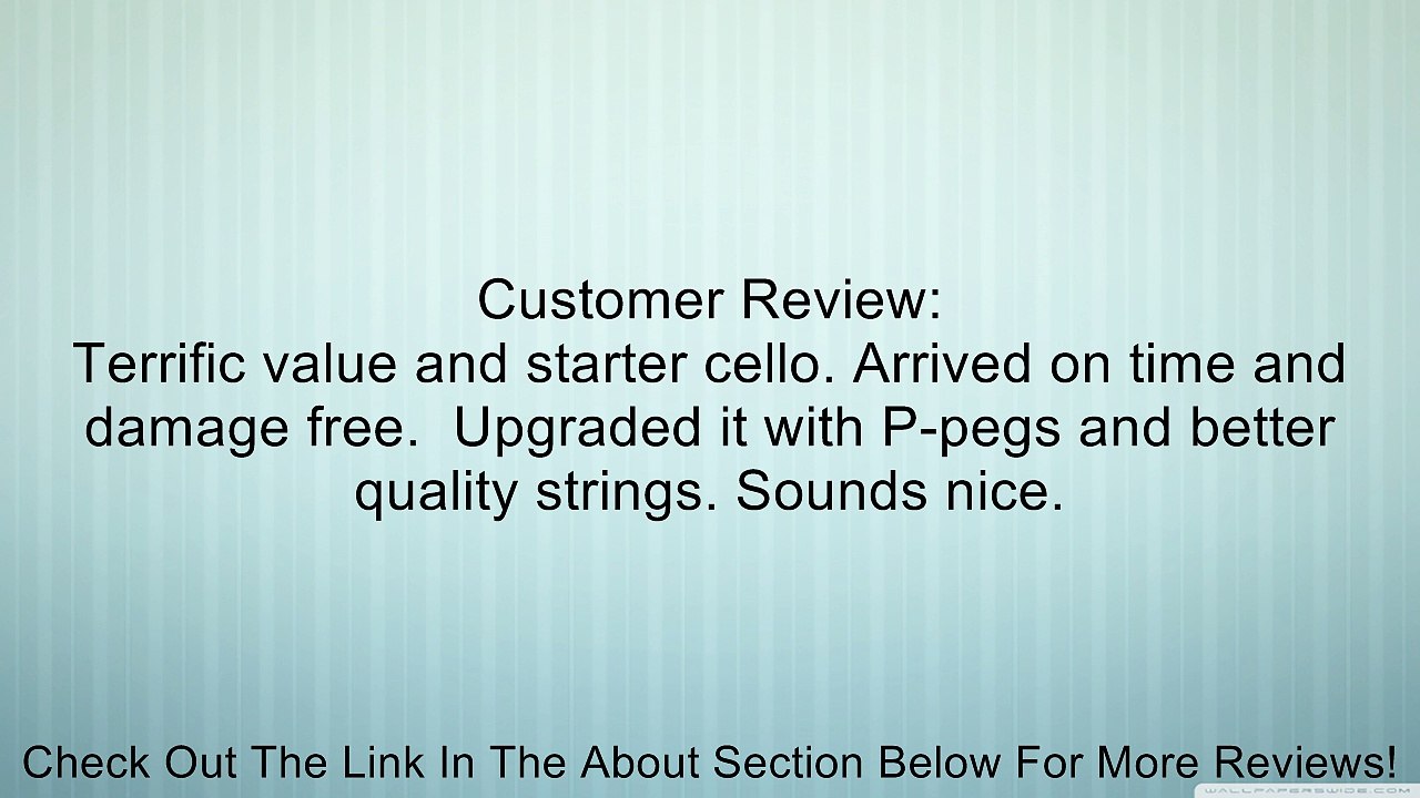 4/4 Full Size Natural Color Wood Cello Outfit + Carrying Bag + Bow + Rosin + Bridge Review