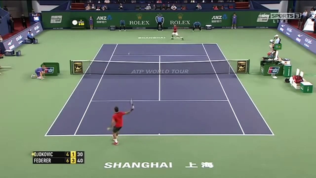 Shanghai Master 2014 Semifinal Roger Federer vs Novak Djokovic Highlights