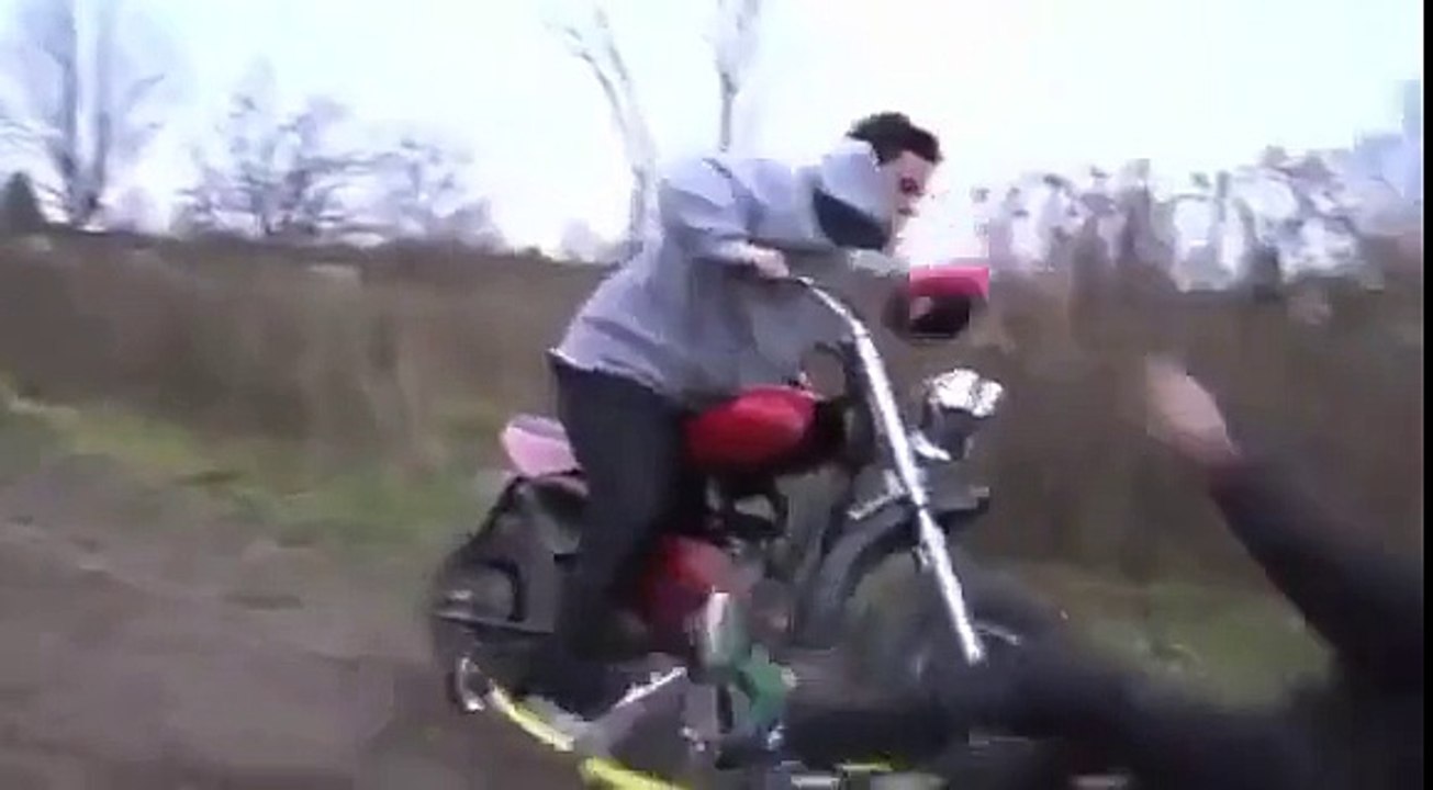 Crazy Guy Doing Dangerous Stunt