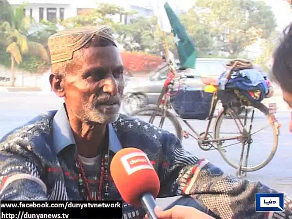 Dunya News - Ijaz Hussain cycles thousands of Kms  from Lahore to Karachi to pay respect to Quaid-e-Azam