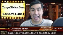 Miami Heat vs. Cleveland Cavaliers Free Pick Prediction NBA Pro Basketball Odds Preview 12-25-2014
