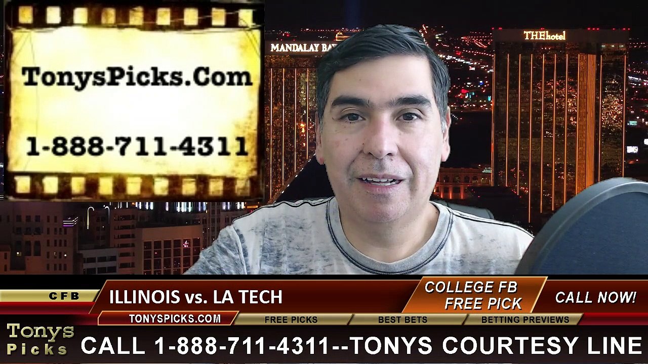 Louisiana Tech Bulldogs vs. Illinois Fighting Illini Free Pick Prediction Heart of Dallas Bowl NCAA College Football Odds Preview 12-26-2014