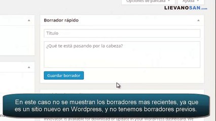 Tutorial de Wordpress desde cero 2014 -- Video 4 Recorrido por Wordpress