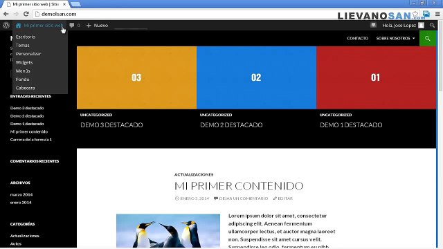 Tutorial de Wordpress desde cero 2014 Video 29 Imágen de cabecera