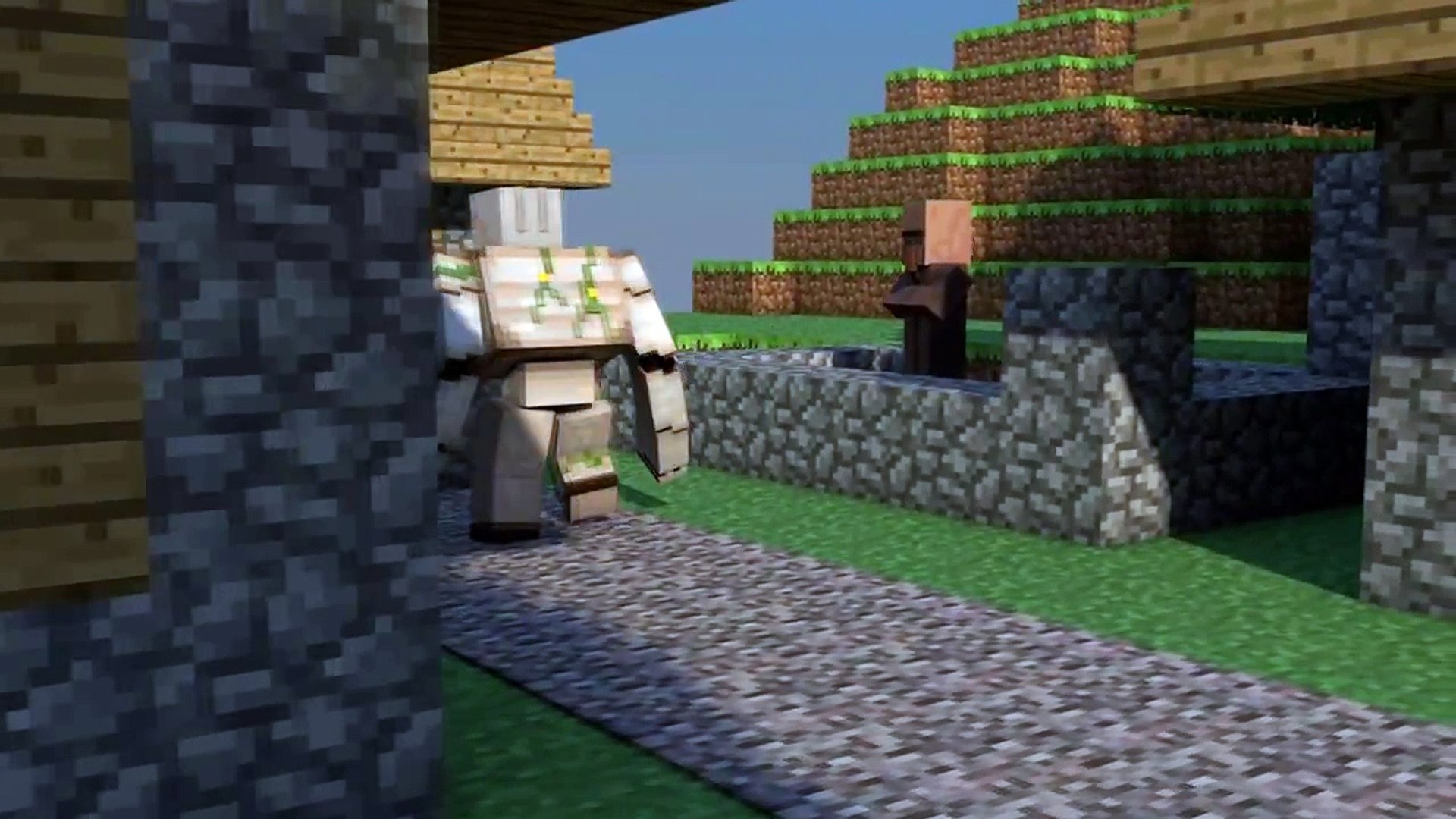 ⁣Minecraft 3D Animation - Typical trading