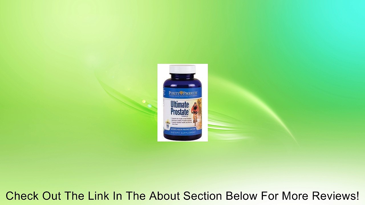 Ultimate Prostate Formula by Purity Products - 90 Tablets Review
