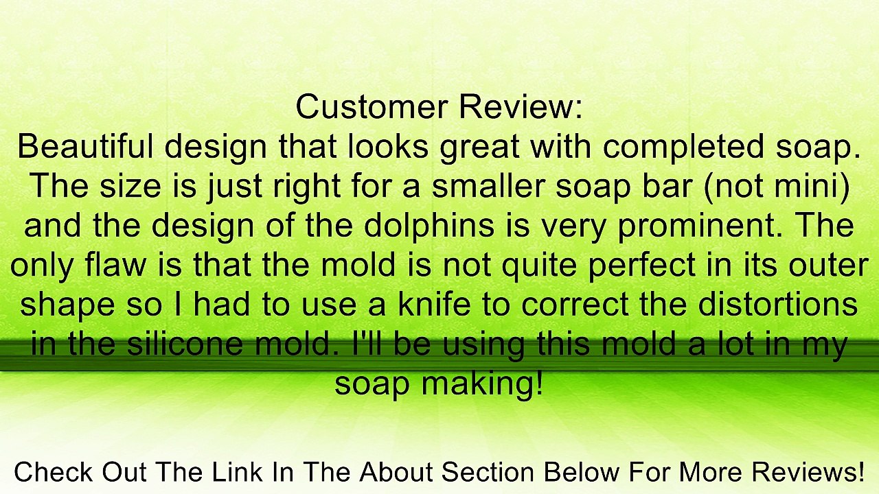 2.5" Lovely dolphins 0957 Craft Art Silicone Soap mold Craft Molds DIY Review