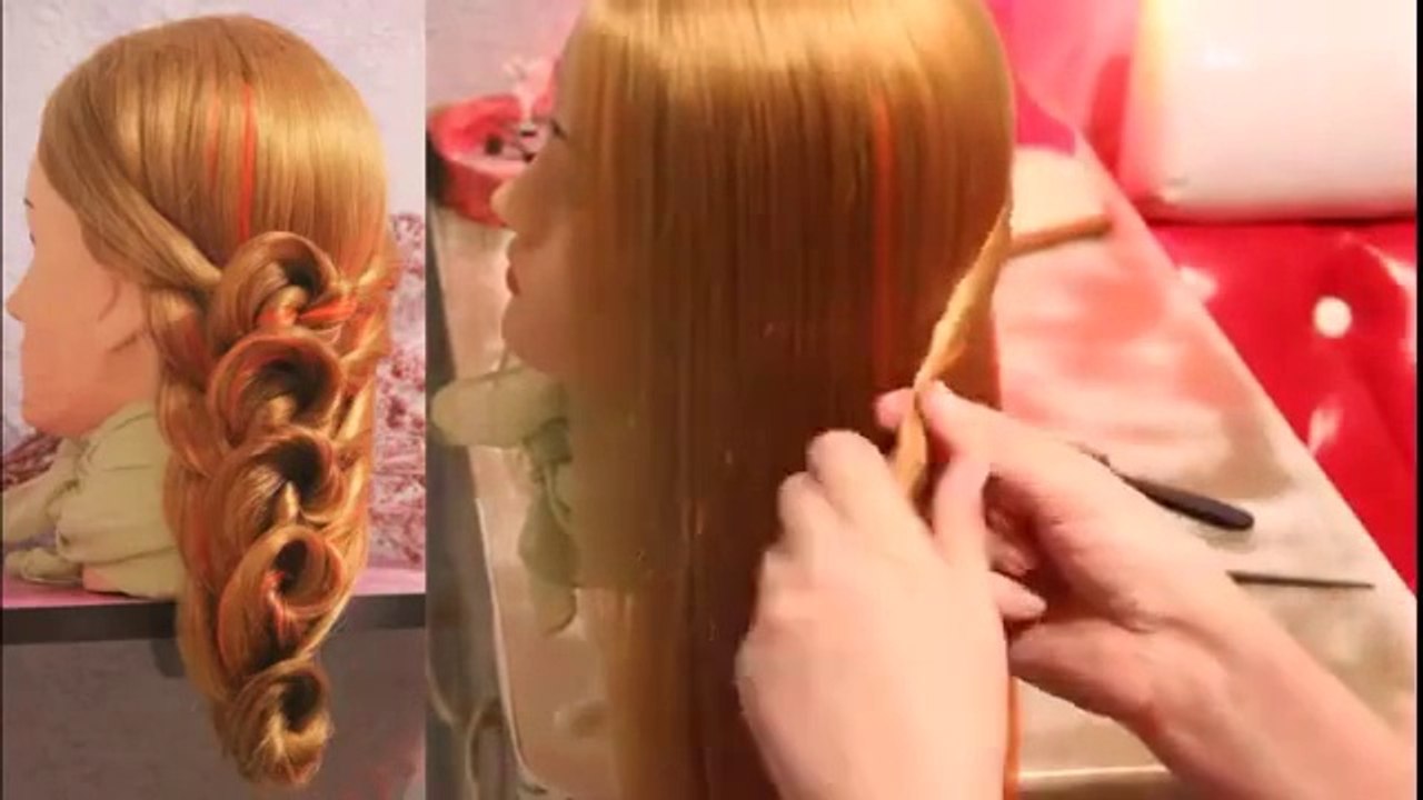 Waterfall Style Twisted Braid Tutorial