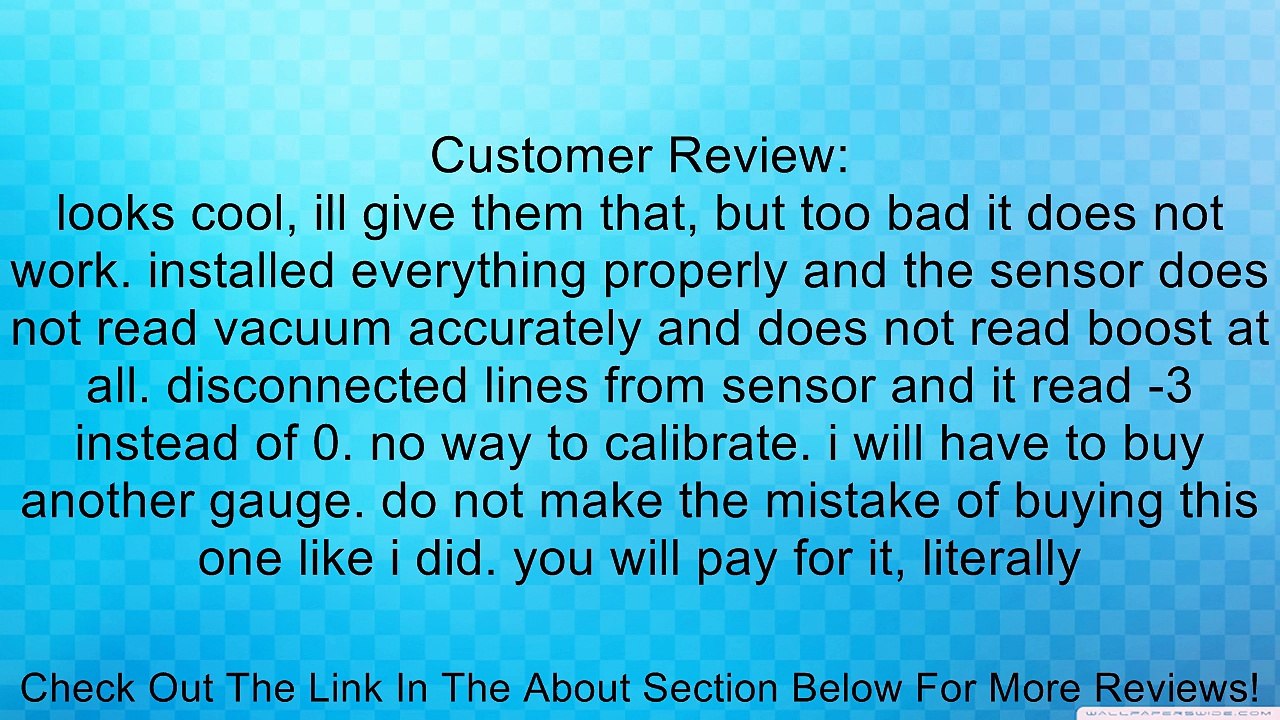 New 2" 52mm Universal Digital Red Led -15~45 Psi Boost Gauge Car Motor Truck Review