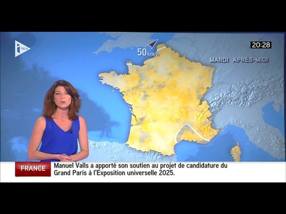 2014 10 13 - CHLOE NABEDIAN - ITELE - LA METEO