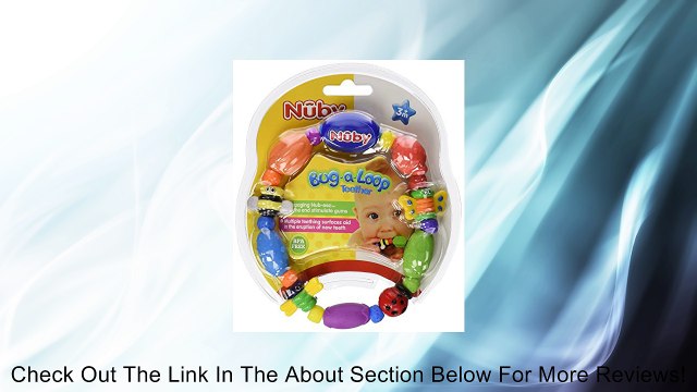Nuby Bug A Loop Teether Bead, Colors May Vary Review