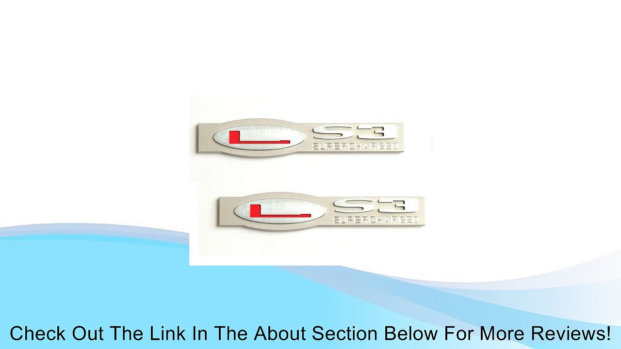 2005-2012 Corvette LS3 Billet Emblem Supercharged Pair Review