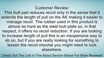 Ultimate Arms Gear Tactical AK-47 AK47 AK 47 Rifle 1 Inch Extended Recoil Reducing Ported Non Slip Black Rubber Buttpad Butt Pad For Original Wood Stock Review