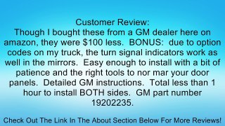 Genuine GM Accessories 19202235 Outside Rear View Mirror Review