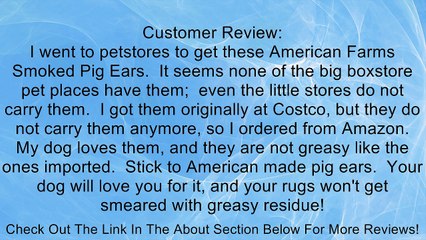 American Farms Smoked Pig Ears (100ct case) Review