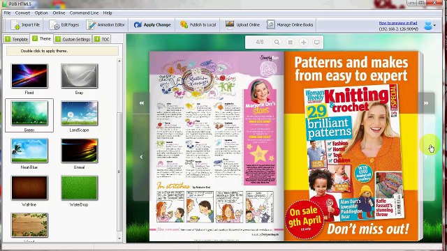 Creating Page Flip Book with Amazing Digital Magazine Maker