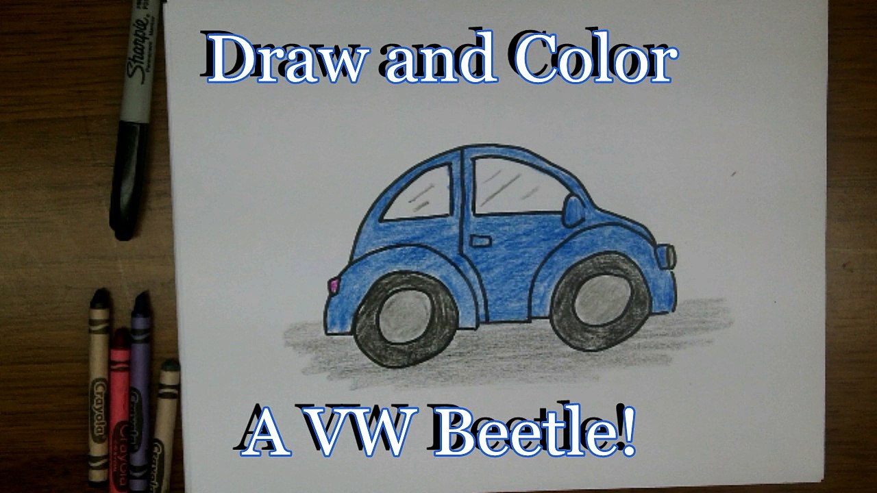 How to Draw a VW Beetle, Bug, Punch Buggy, Slug Bug - video Dailymotion