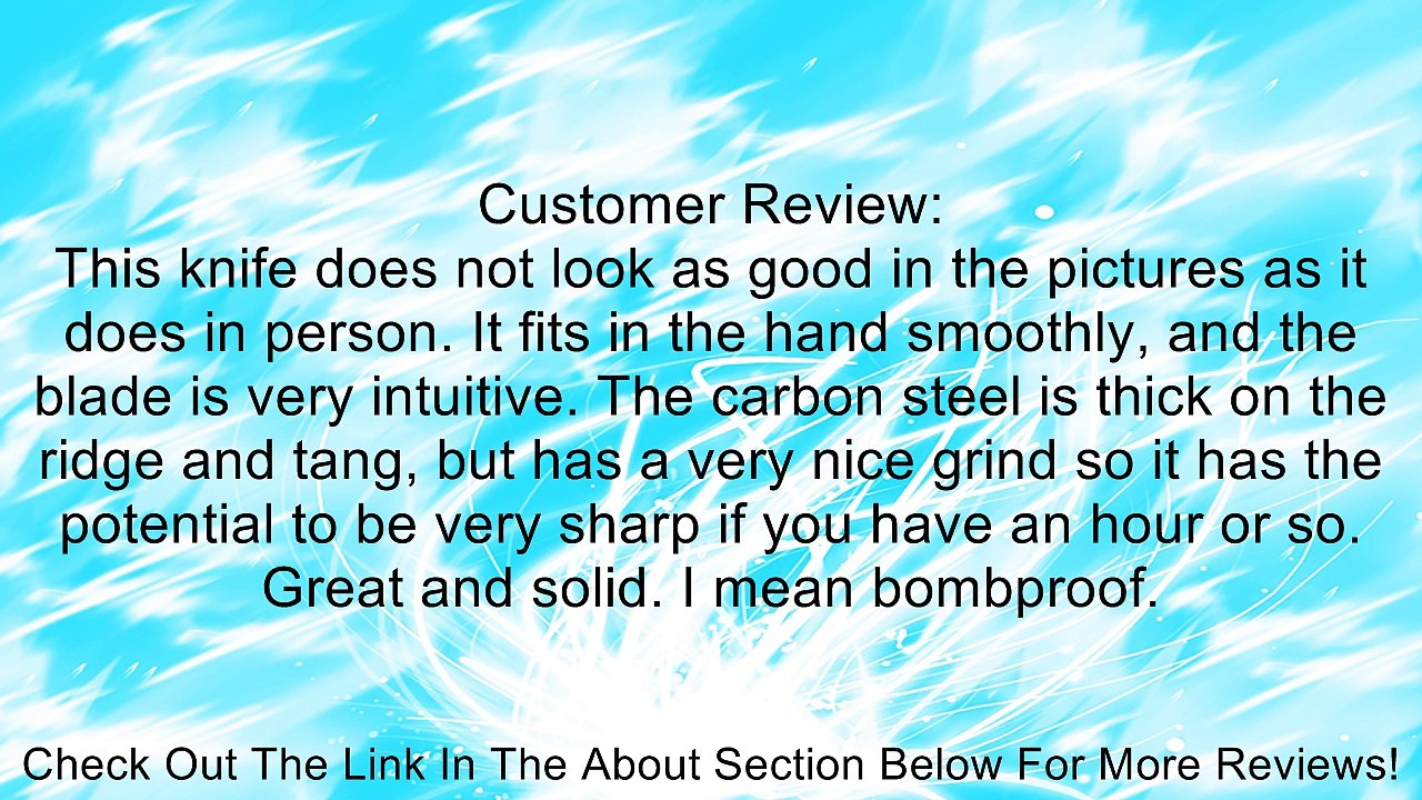 Condor Tool and Knife Toloza 6-Inch Black Blade, Black Micarta Handle, Black Nylon Sheath Review