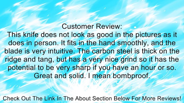 Condor Tool and Knife Toloza 6-Inch Black Blade, Black Micarta Handle, Black Nylon Sheath Review