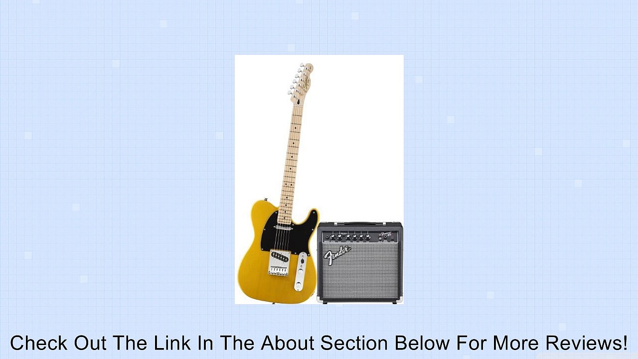 Squier by Fender Tele Electric Guitar Pack w/ Frontman 15G, Butterscotch Blonde Review