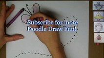 How to draw Easy Butterfly cartoons - step by step for kids