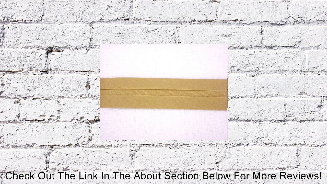 Wide Single Fold Bias Tape- Tan 73 Review