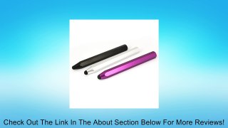 3pcs/Pack Large Size Silver Purple Black High Sensitive Rhombic Stylus Pen Review