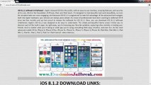 Download Evasion ios 8.1.2 Jailbreak UNTETHERED iPhone6 & iPhone 6 Plus