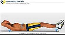 Lower Abs Exercise Alternating Beat SIX PACK ABS