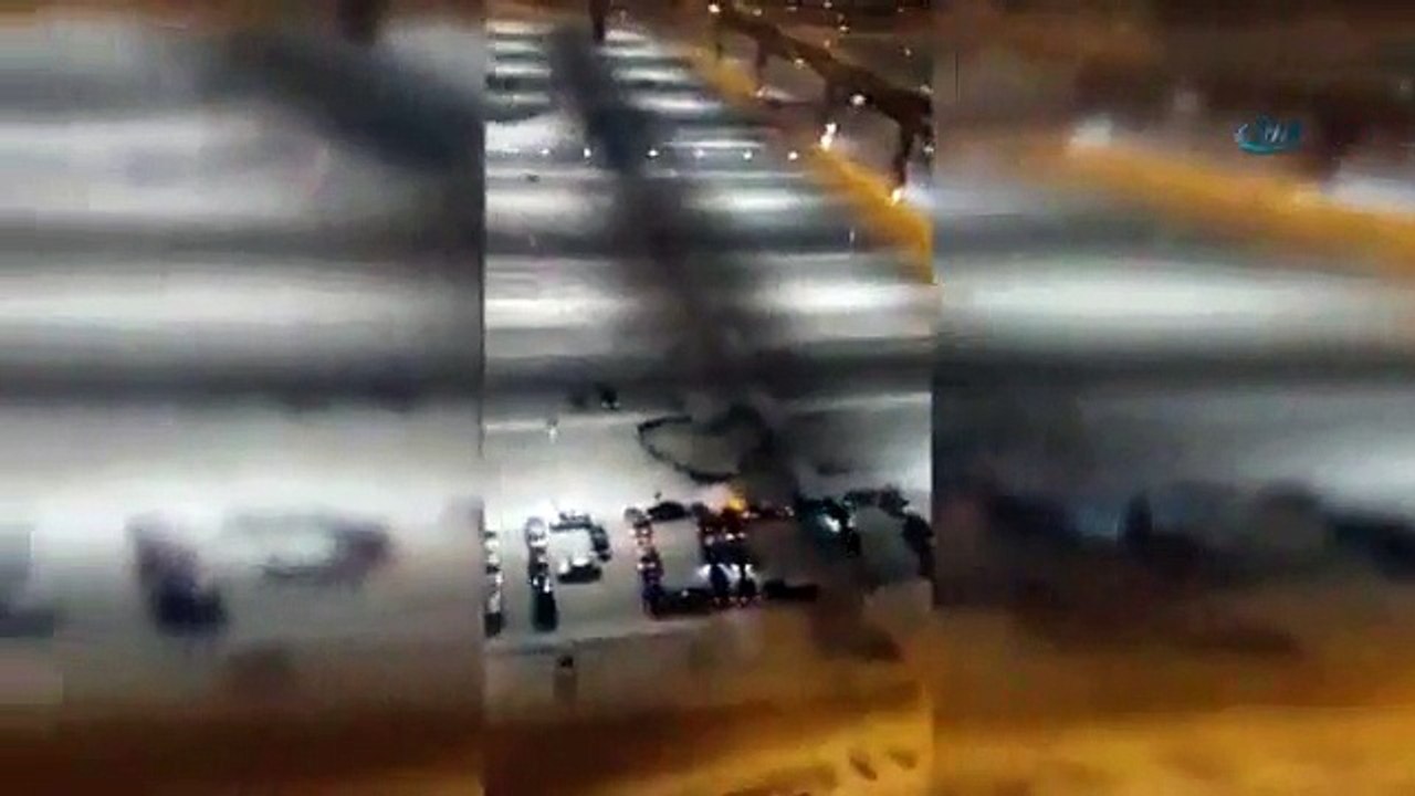 45 araçla eşinden özür diledi