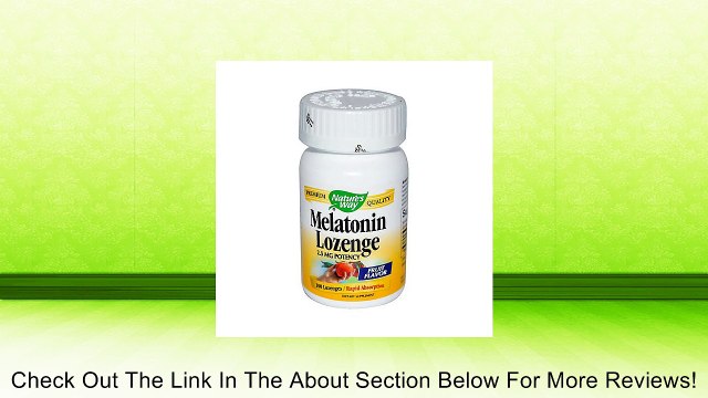 Natures Way Melatonin Lozenge Fruit Lozenges Review