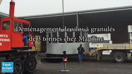Déménagement de cuves de 3 tonnes chez Magiline