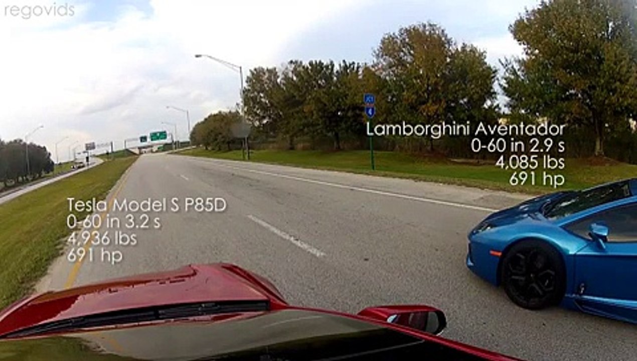 Who Wins? Tesla Model S Vs Lamborghini Aventador