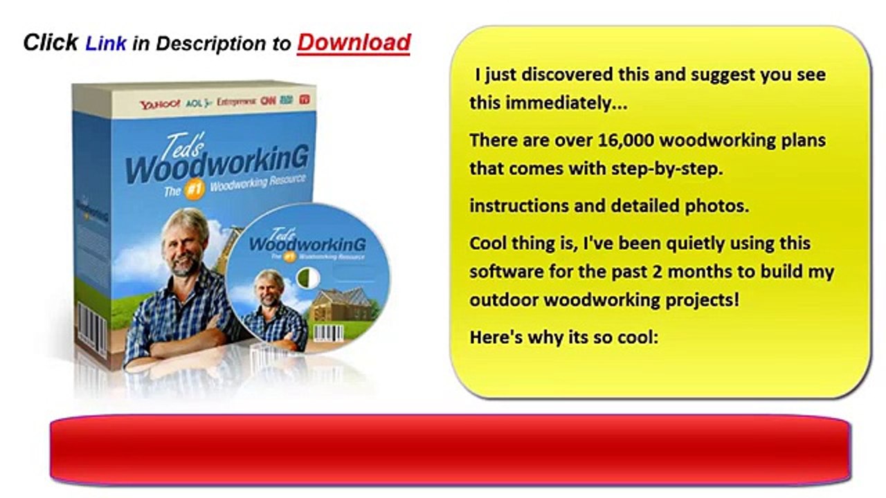 Teds Woodworking 16 000 Plans Plus Bonuses