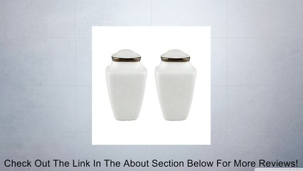 Lenox Solitaire Square Salt and Pepper Set, White Review