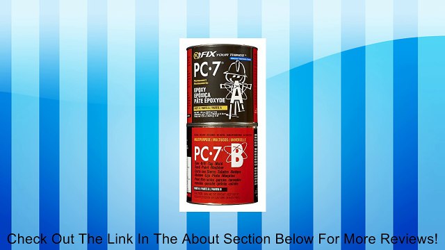 PC Products PC-7 Two-Part Heavy Duty Multipurpose Epoxy Adhesive Paste, 8 lb in Two Cans, Charcoal Gray Review