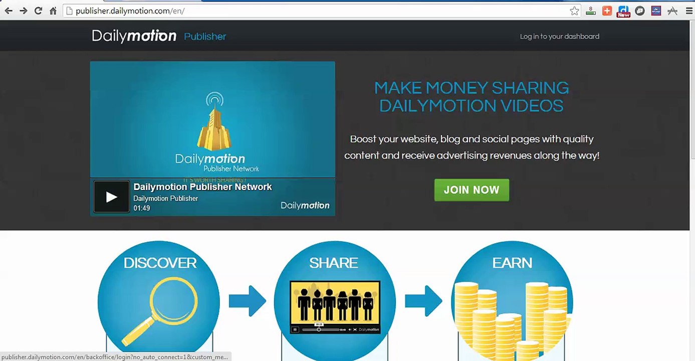 شرح الاشتراك كناشر في موقع دايلي موشن