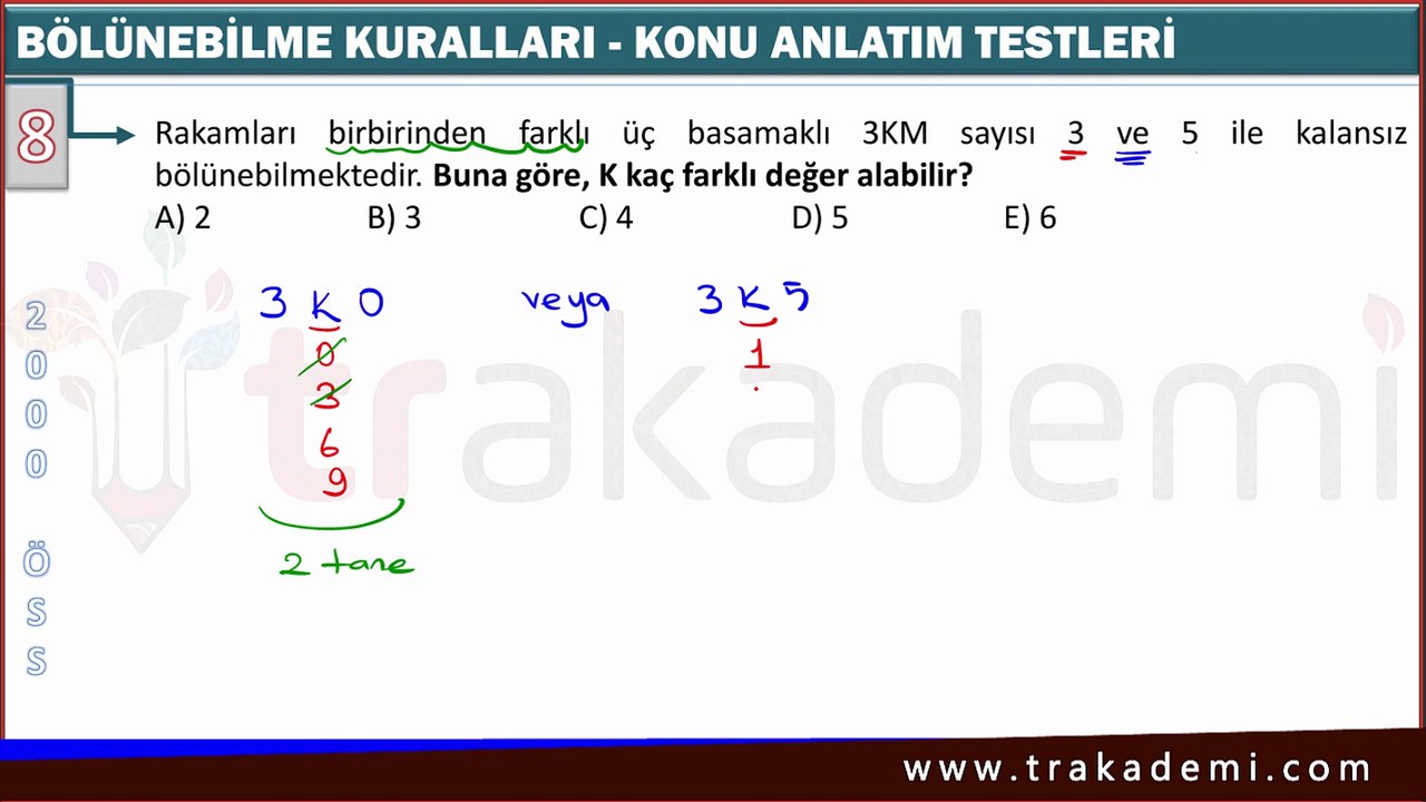 5 ile Bölünebilme Kuralı